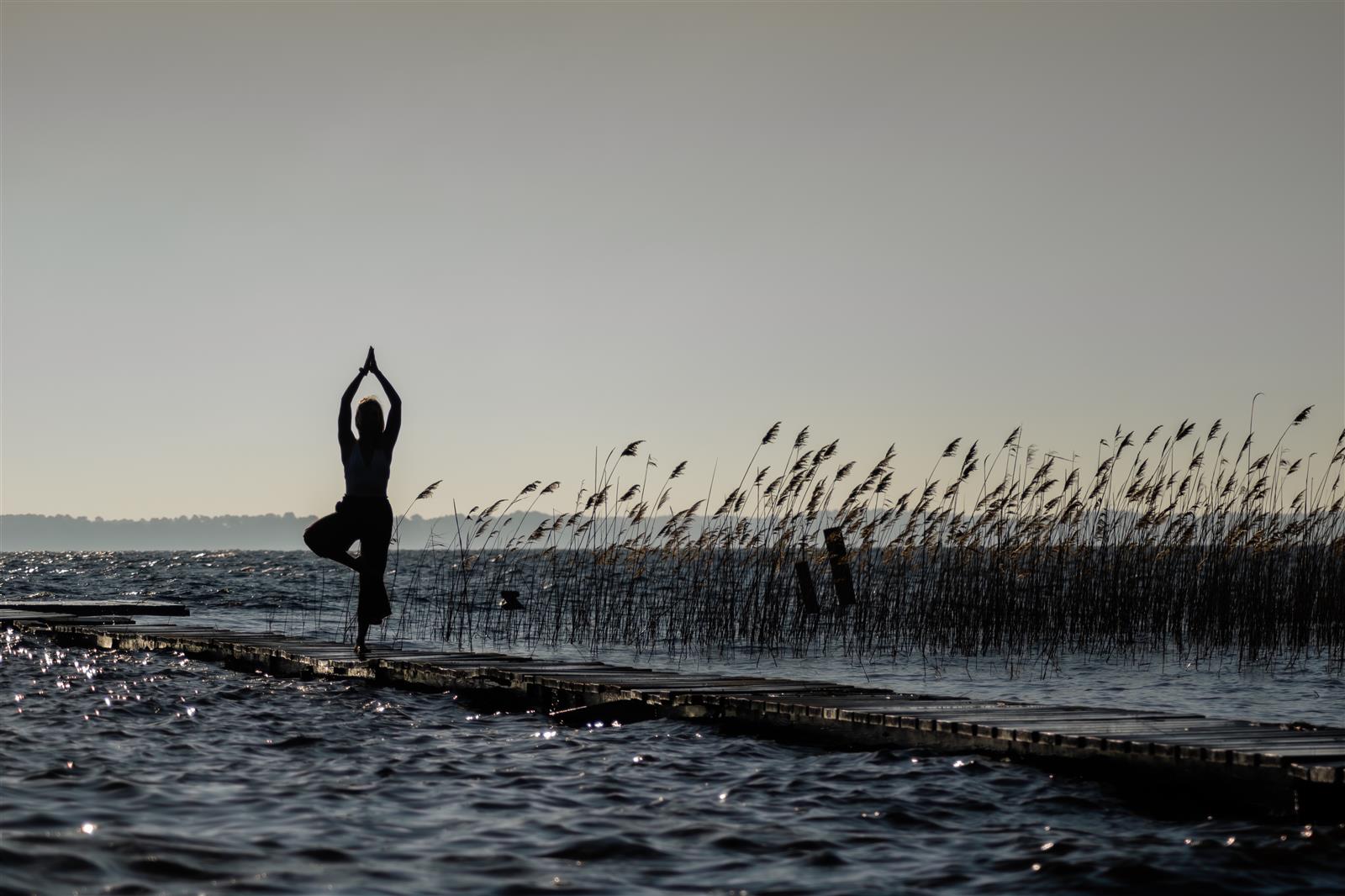 Yoga matinal à Biscarrosse-Lac