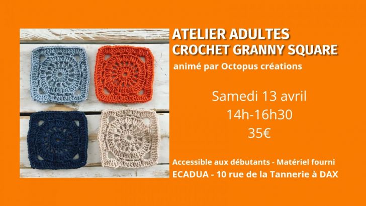Atelier créatif Crochet granny square / Adultes