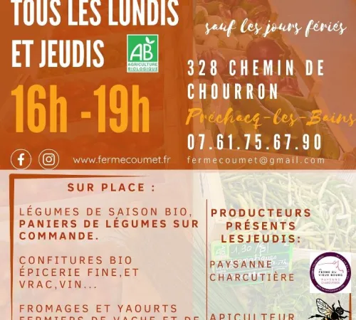 Marché vente à la ferme