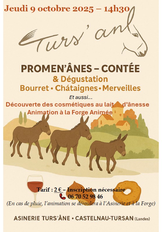 Promen'ânes Contée et dégustation de bourret,  ...