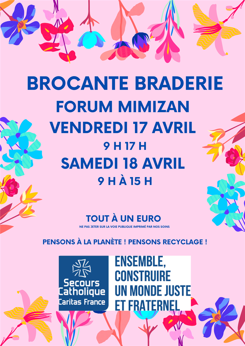 Braderie brocante du Secours Catholique