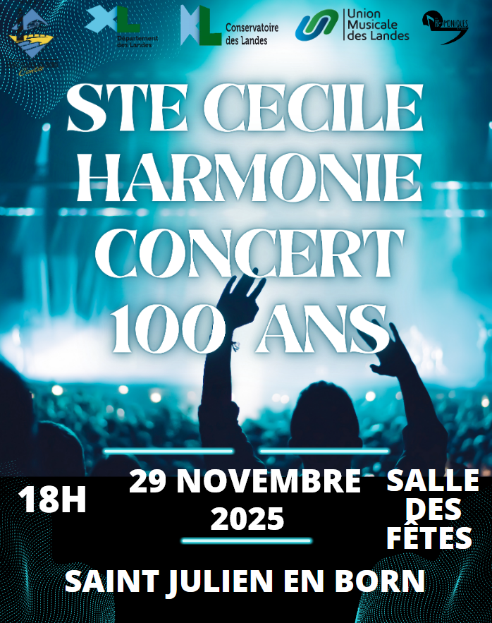 Concert de la Ste Cécile des 100 ans de l'Harmonie