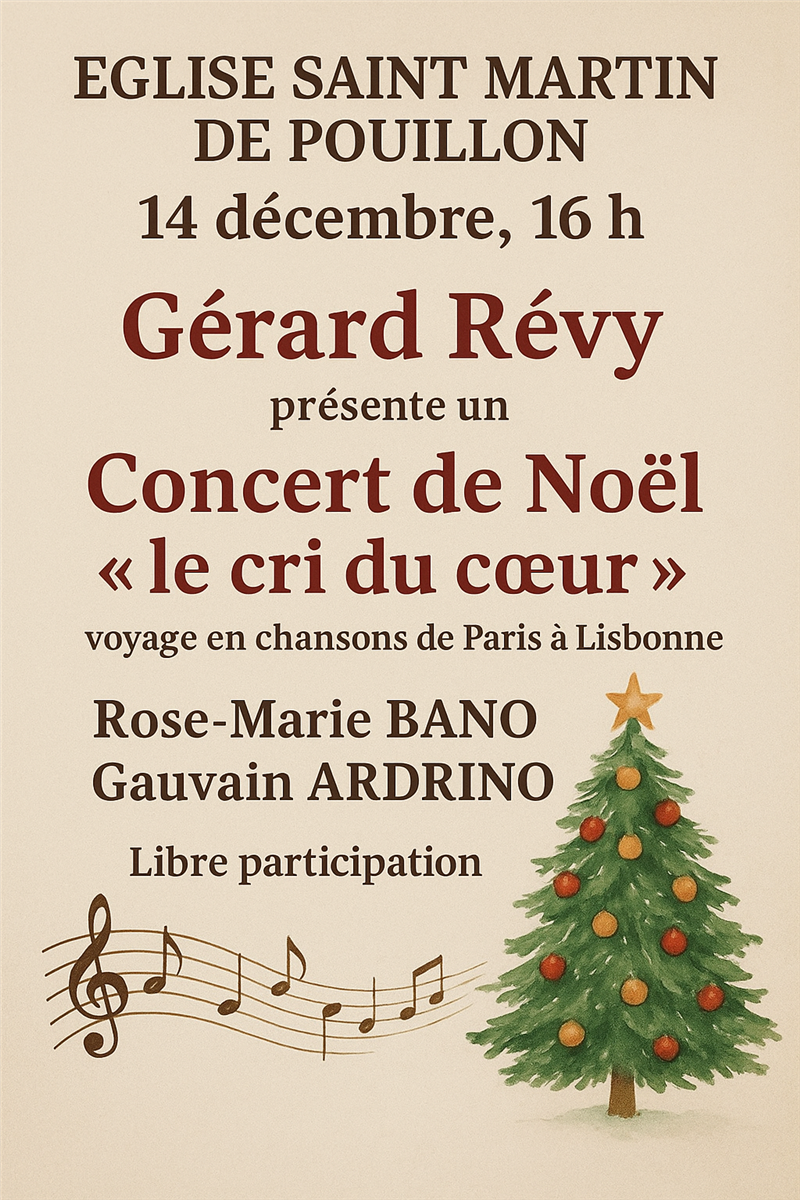 Concert de Noël ''le cri du coeur ''