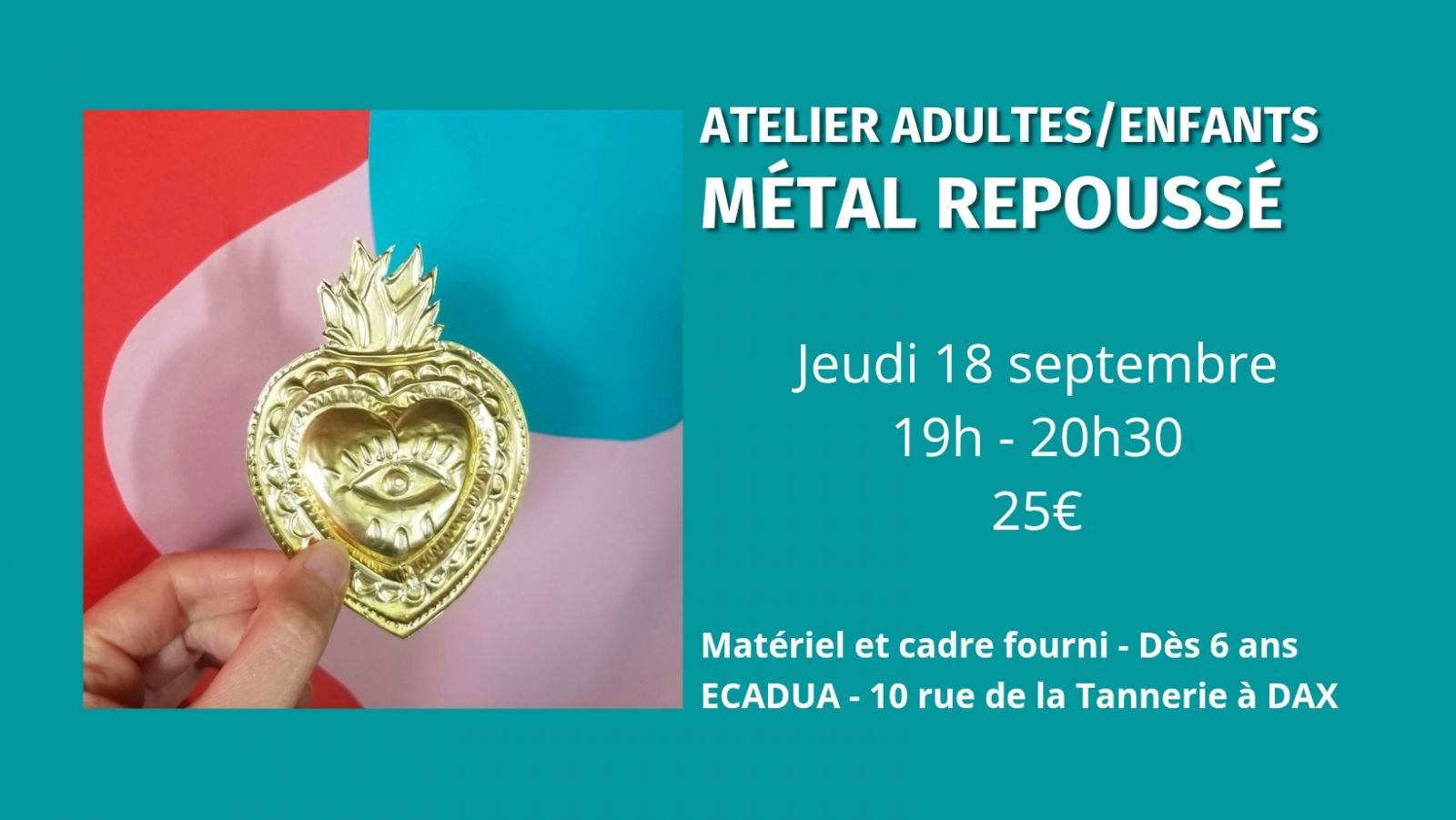 Atelier créatif Métal repoussé / Adultes ou en ...