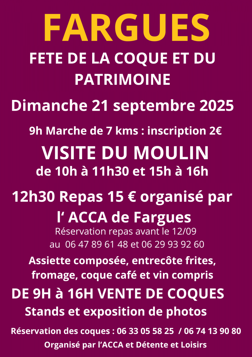 FETE DE LA COQUE ET DU PATRIMOINE
