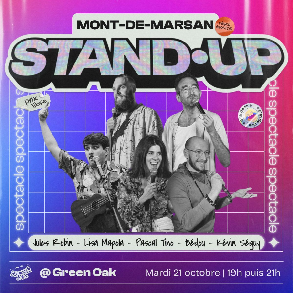 Carton Comedy Night : Jules Robin, Lisa Mapola ...