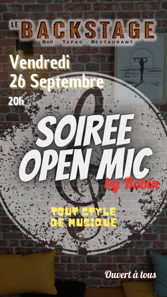 OPEN MIC Musical au BACKSTAGE