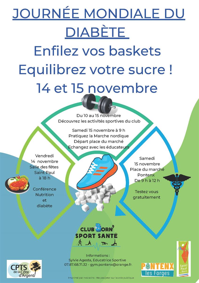 Enfilez vos baskets - Equilibrez votre sucre !