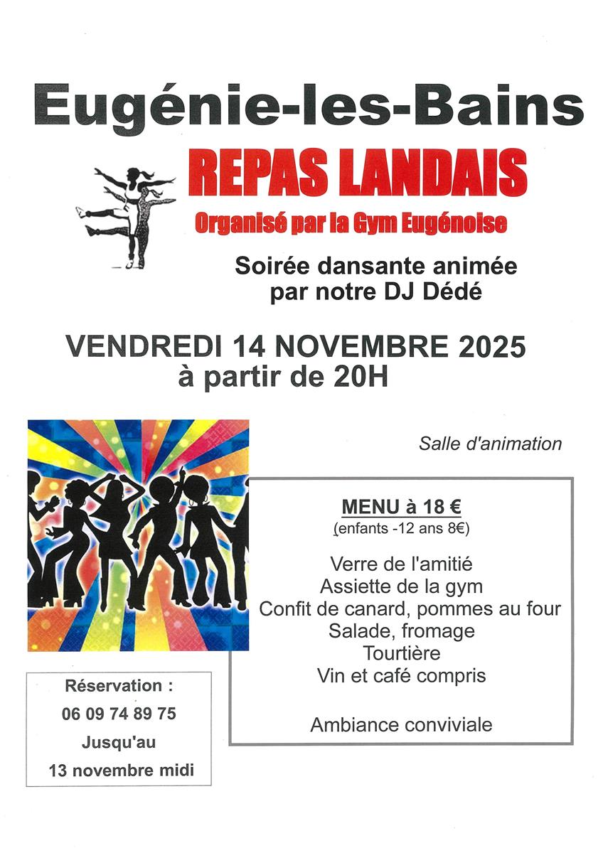 Repas dansant de la gym