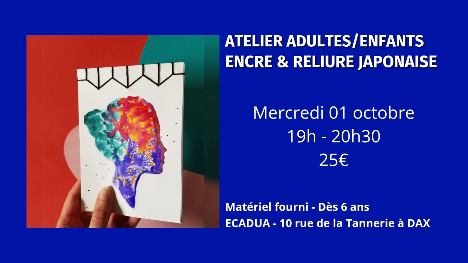 Atelier créatif Encre & reliure japonaise / Ad ...