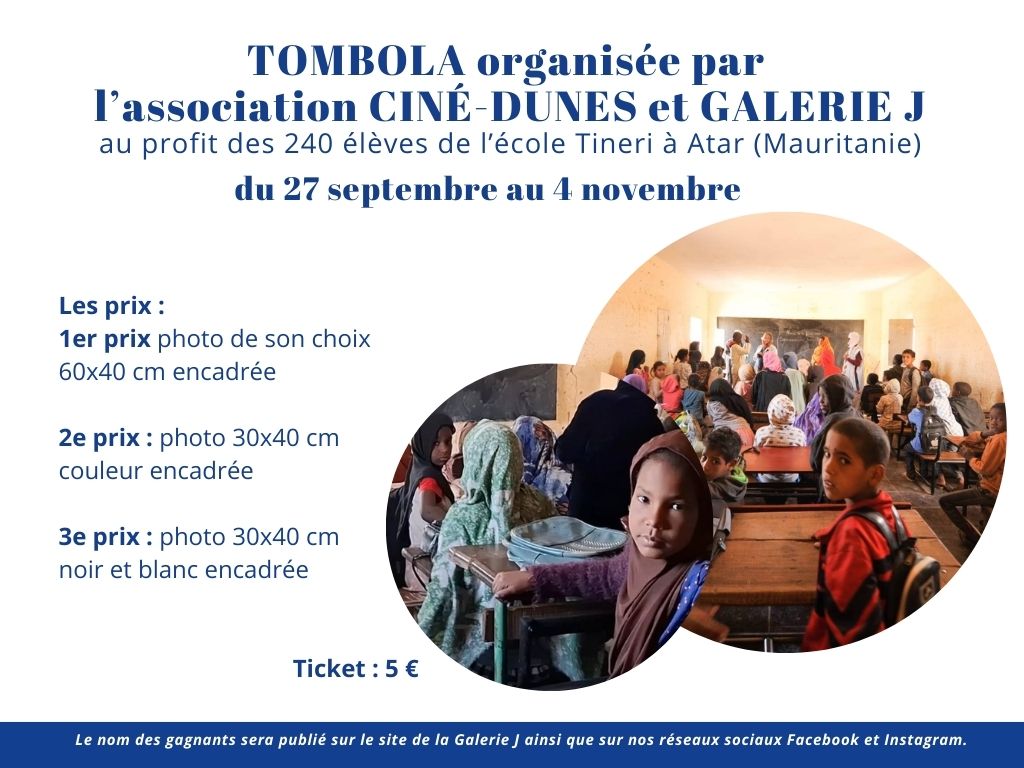 Tombola solidaire de l'’association Ciné-Dunes ...