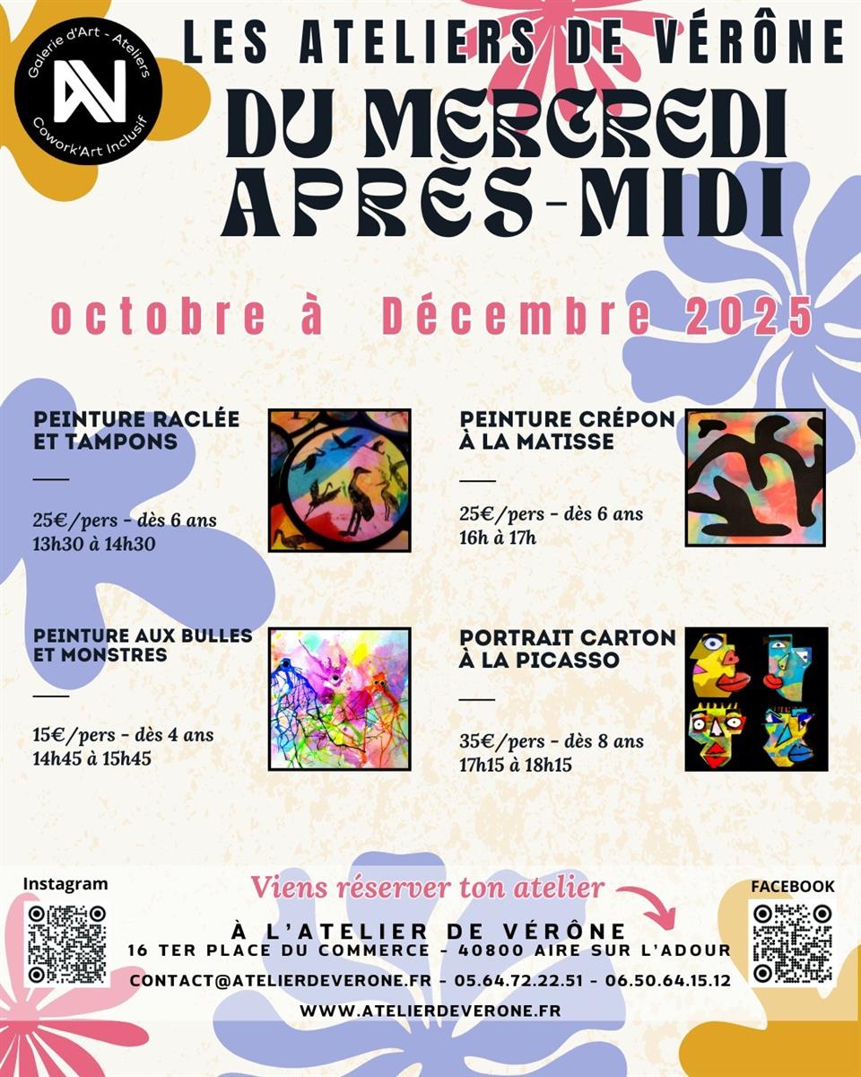 Atelier artistique pour les familles avec Vérône