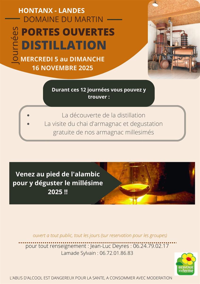Journées portes ouvertes distillation