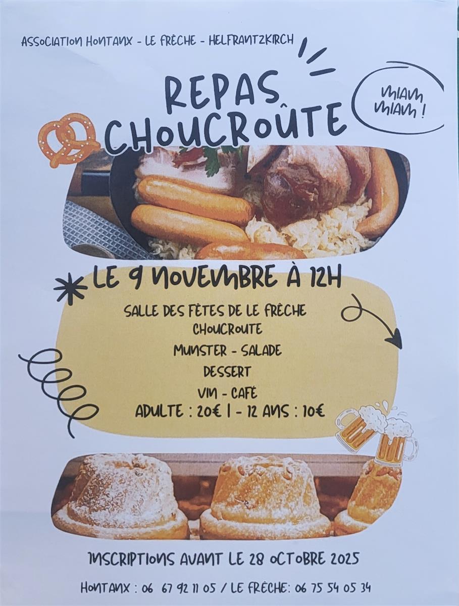 Repas : Choucroute