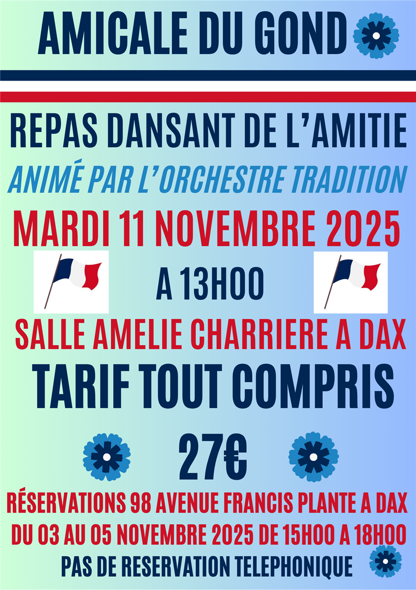 Repas dansant de l'Amitié