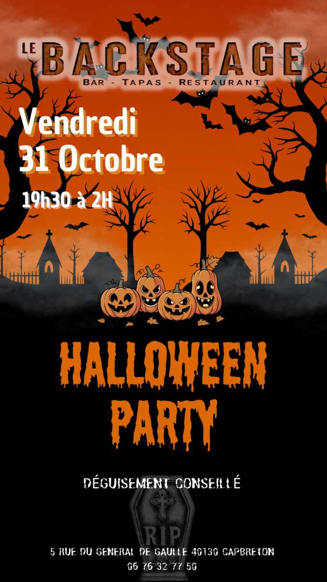 Soirée Halloween au Backstage