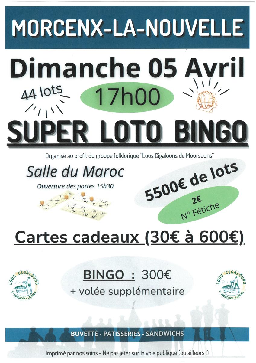 Super Loto Bingo des Cigalouns