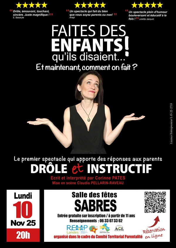 Spectacle : Faites des enfants qu'ils disaient