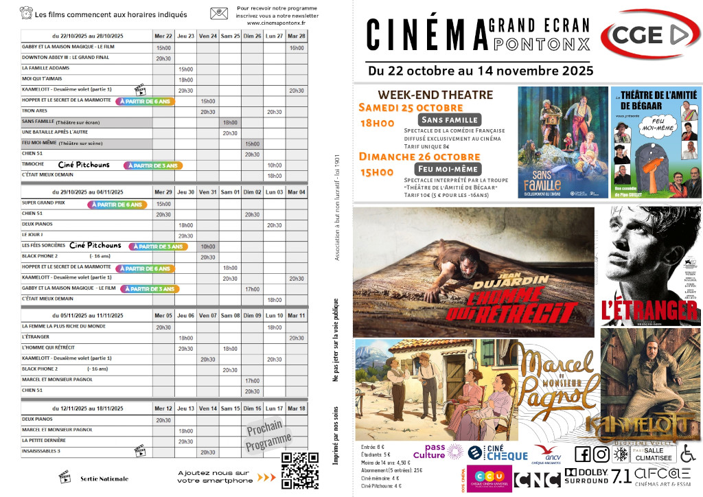 Programmation Novembre 2025