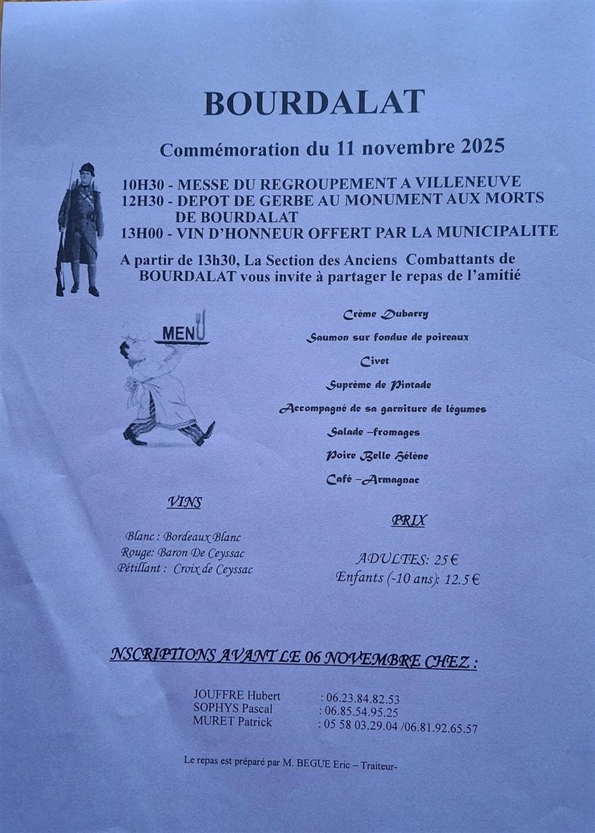 Commémoration & Repas