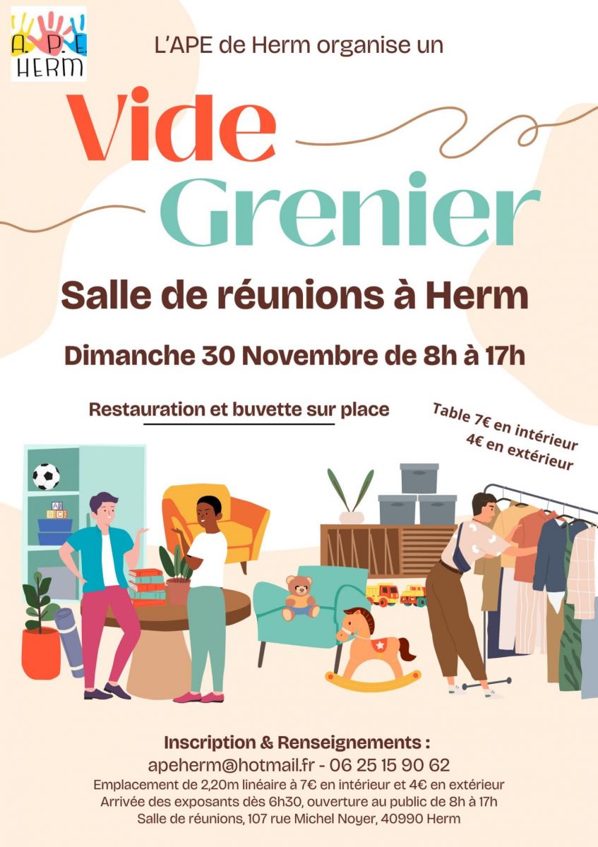 Vide grenier de l’APE de Herm