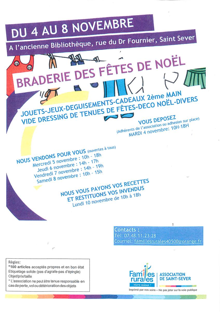 Braderie des fêtes de Noel