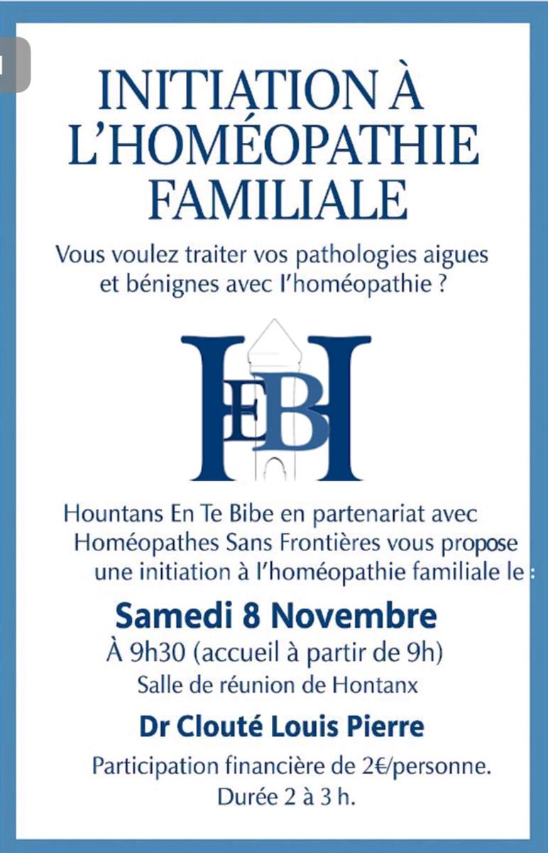 Initiation homéopathie familiale