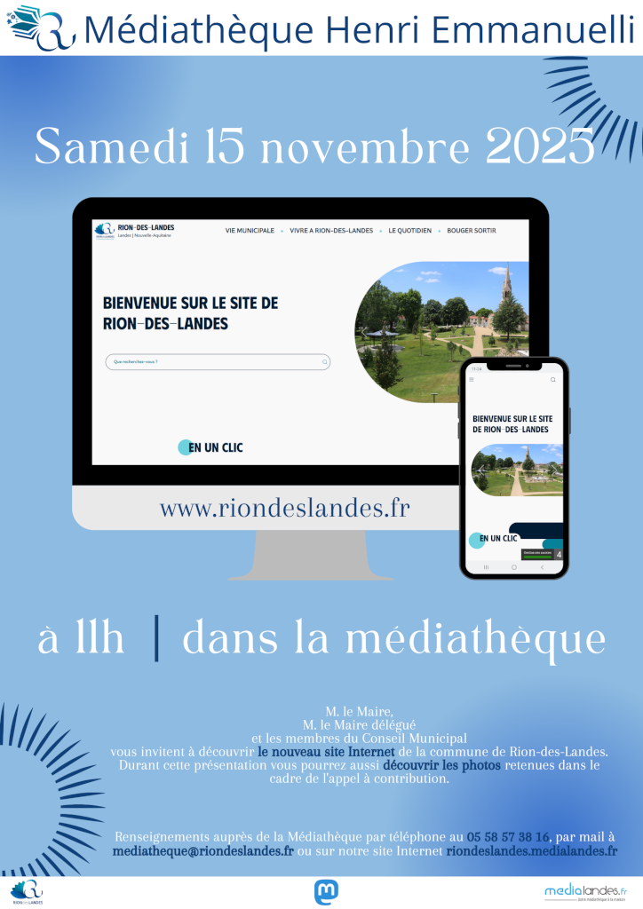 Présentation du nouveau site internet