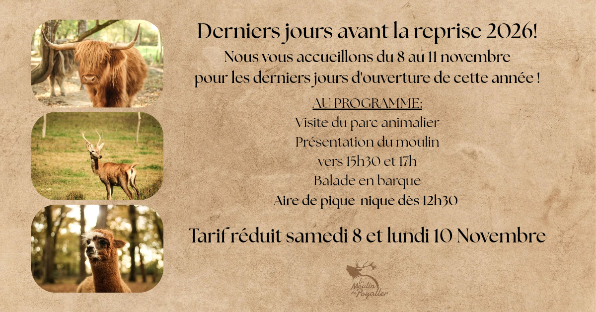 Derniers jours d'ouverture, tarif réduit au Mo ...