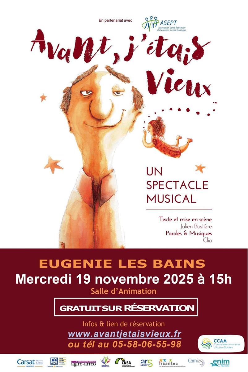 Spectacle "Avant, j'étais vieux"