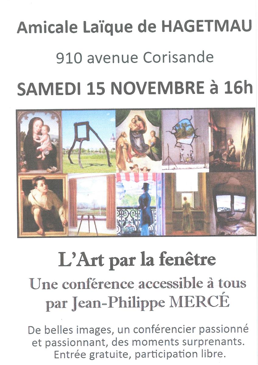 Conférence "L'Art par la fenêtre"