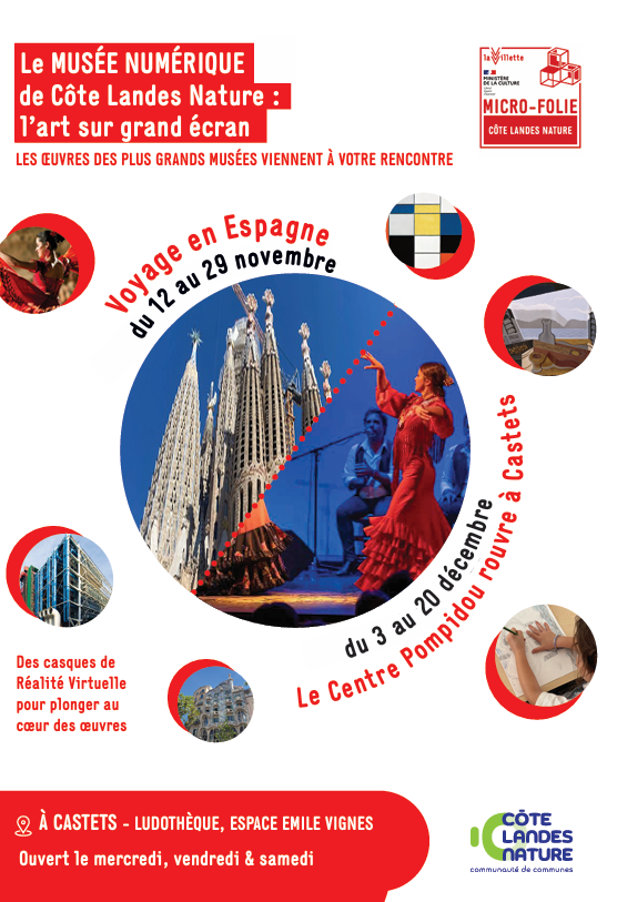 Micro-Folie "Le centre Pompidou rouvre à Castets"