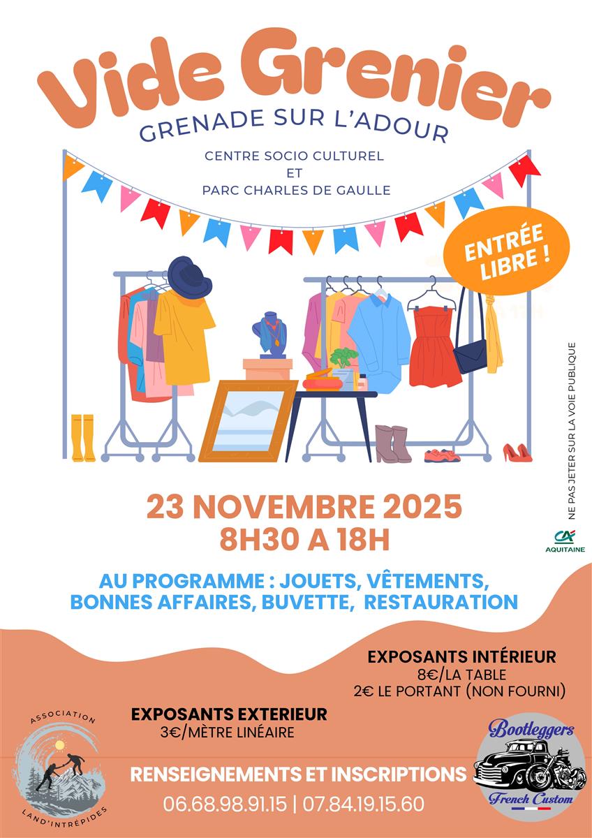 Vide grenier Grenade sur l'Adour