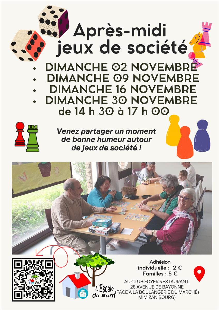 Après midi Jeux de société