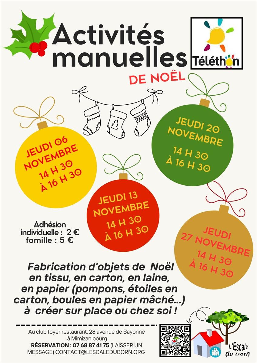 Activités manuelles de Noêl