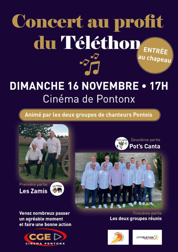 Concert vocal caritatif au profit du Téléthon