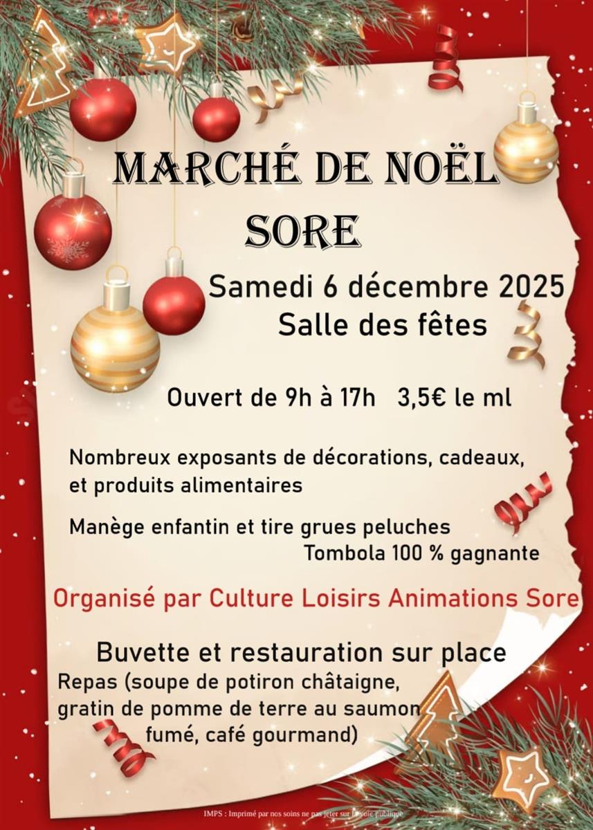 marché de noël Sore