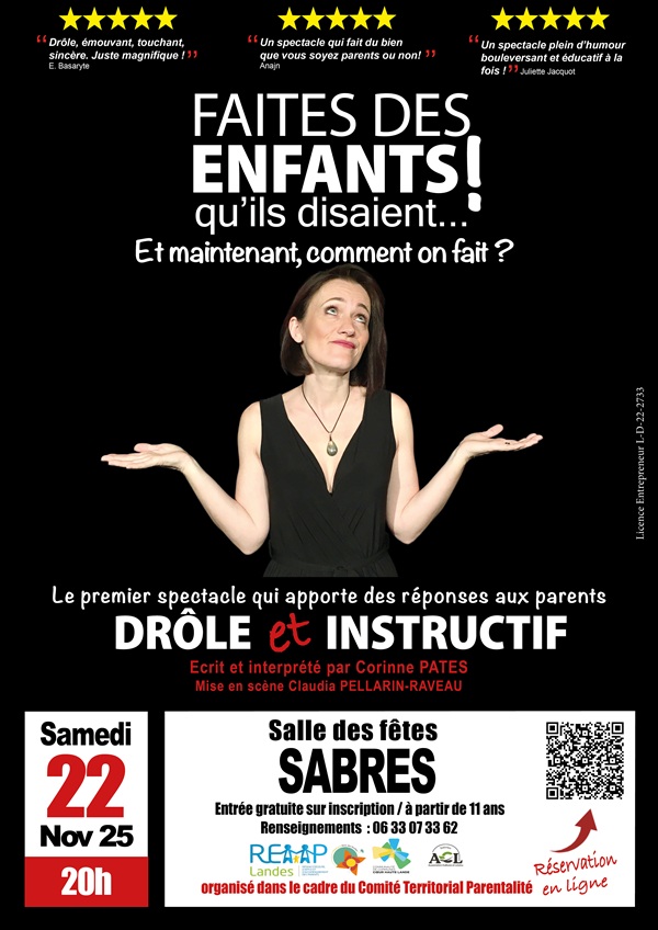 Spectacle : Faites des enfants qu'ils disaient
