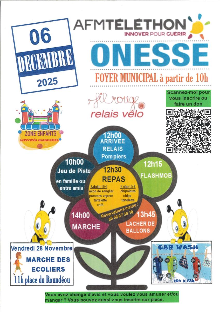 Téléthon - Onesse Laharie - Relais vélo
