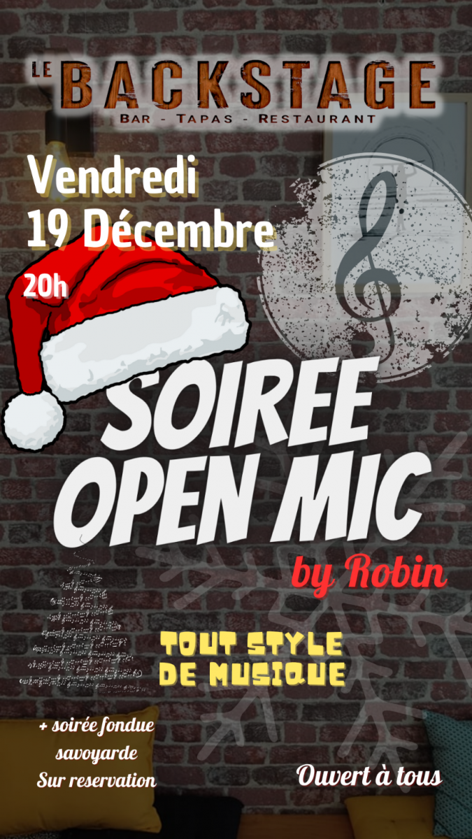 OPEN MIC Musical au BACKSTAGE