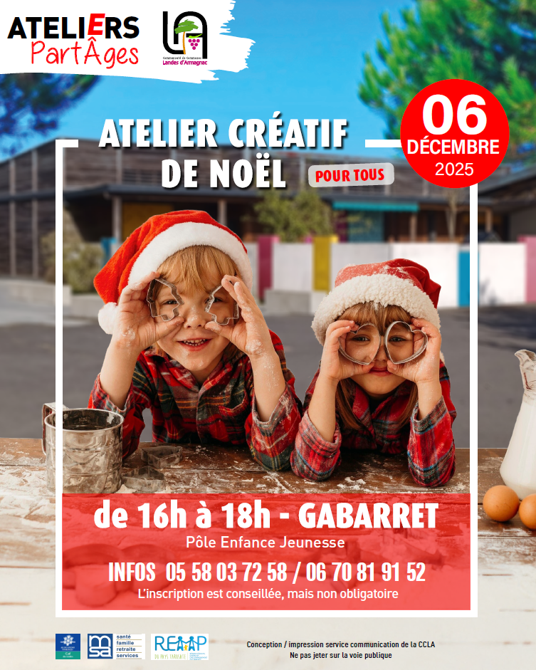 Ateliers PartÂges : atelier créatif de Noël