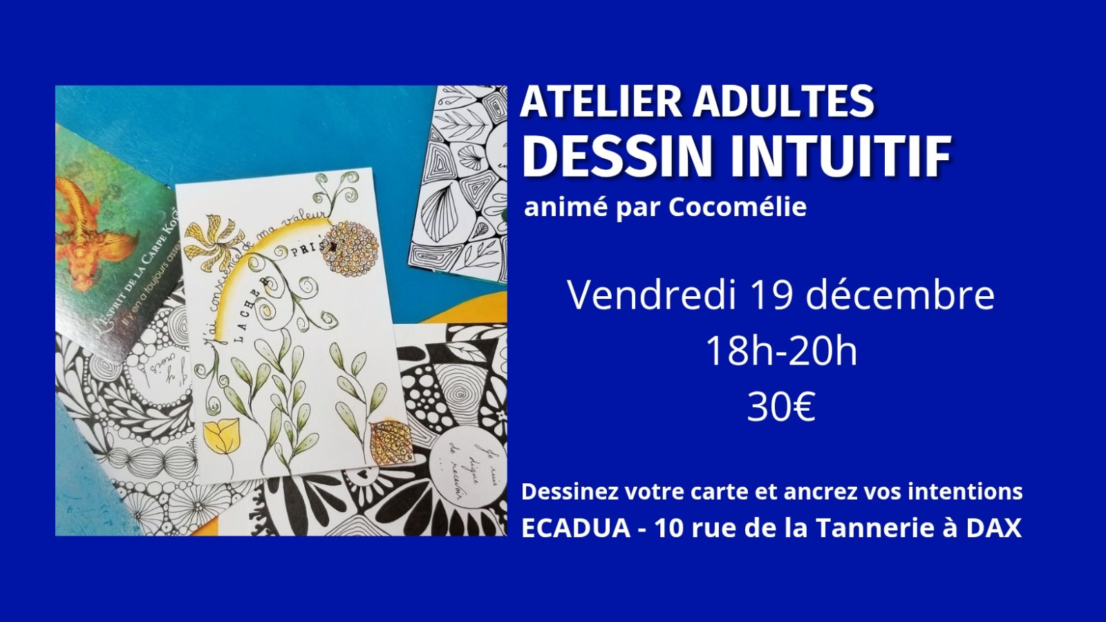 Atelier créatif Dessin intuitif / Adultes