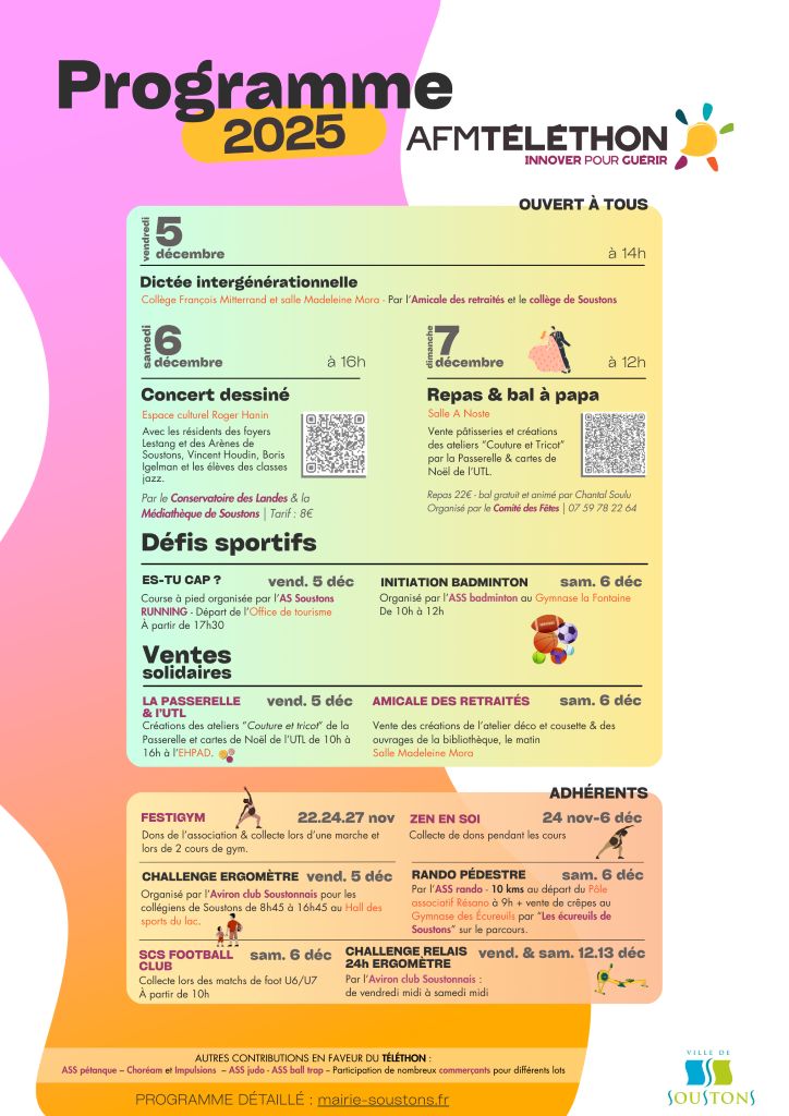 Dictée intergénérationnelle du Téléthon