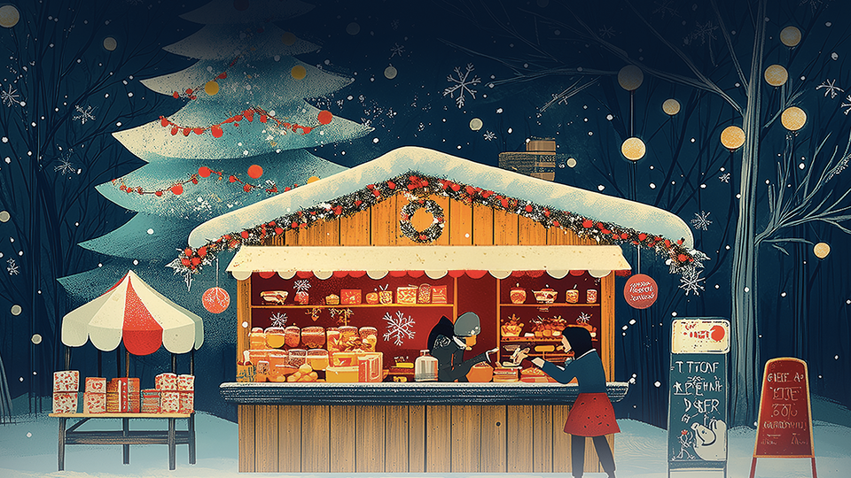 Marché de Noël à la brasserie La Gang