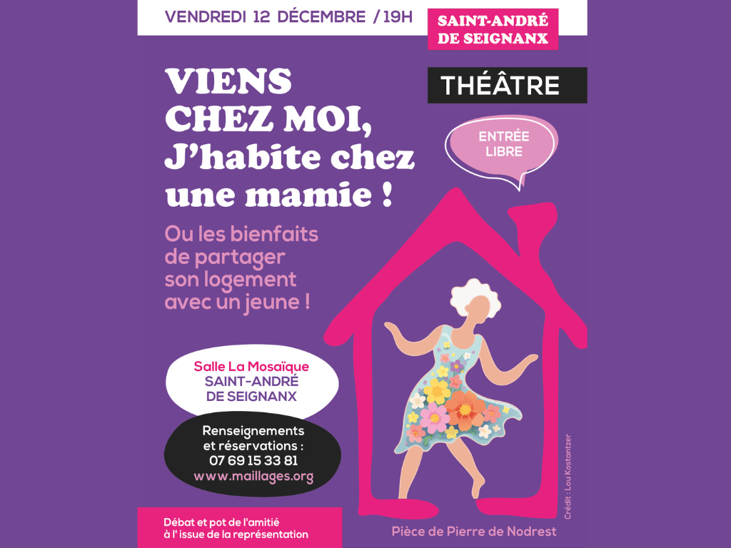 Théâtre « Viens chez moi, j'habite chez une ma ...