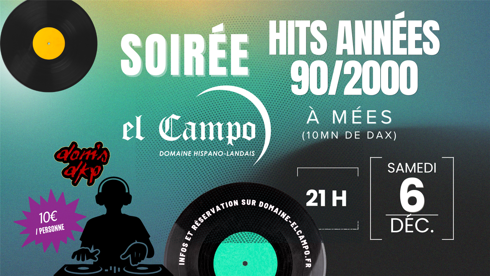 Soirée dansante 90’-2000’