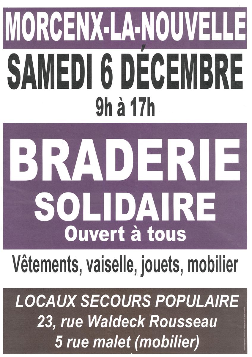 Braderie Solidaire du Secours Populaire