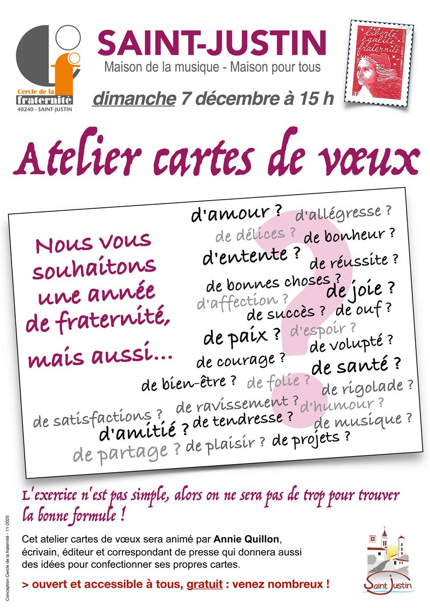 Atelier : Cartes de voeux