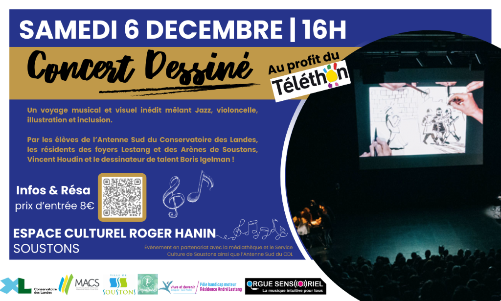 Concert dessiné au profit du téléthon