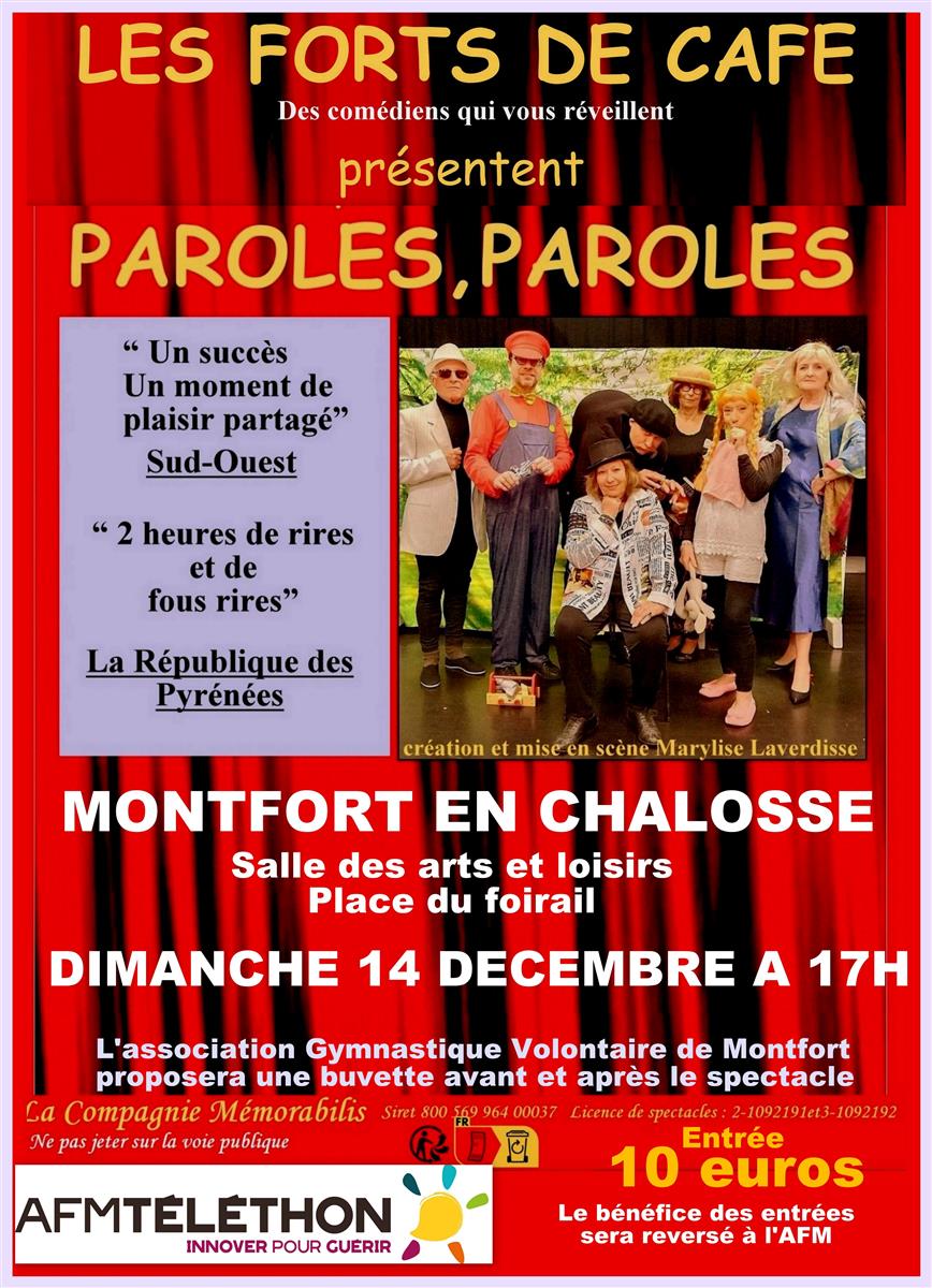 Théâtre "Paroles, paroles"